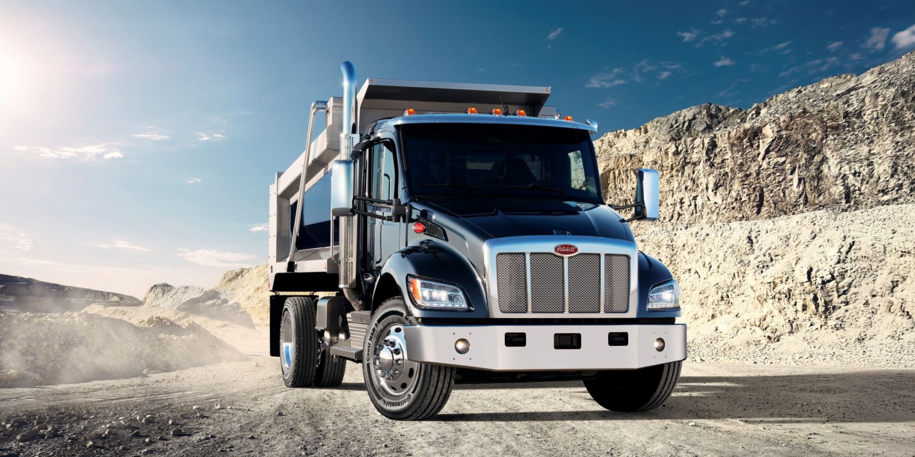 Peterbilt Announces New LED Headlights for Medium Duty Vehicles - Hero image